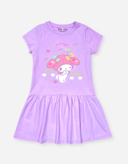 Váy bé gái tay ngắn My Melody cầu vồng