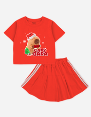 Set váy bé gái Capybara
