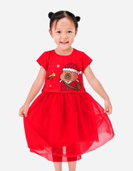 Váy bé gái phối lưới Capybara