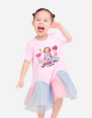 Váy bé gái phối lưới Space Molly
