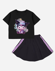 Set váy bé gái Kuromi Bomines