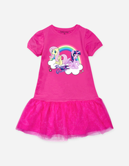 Váy bé gái tay phồng phối lưới My Little Pony