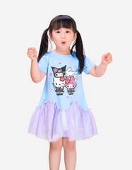 Váy bé gái lượn sóng Sanrio