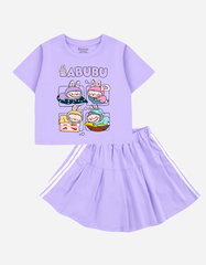 Set chân váy bé gái Labubu
