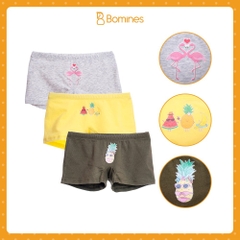 Quần chip đùi bé gái nhiều họa tiết set 3
