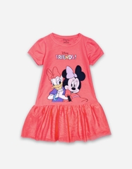 Váy bé gái tay phồng phối lưới Minnie