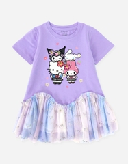 Váy bé gái lượn sóng Sanrio