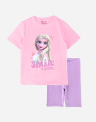 Đồ bộ lửng bé gái Elsa Smile