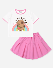 Set váy bé gái Capybara