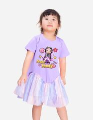 Váy bé gái phối lưới Space Molly