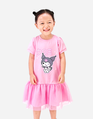 Váy bé gái tay phồng Kuromi