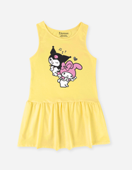 Đầm cotton sát nách Kuromi & My Melody