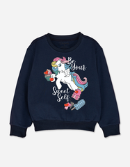 Áo sweater bé gái tay dài Kỳ Lân Unicorn