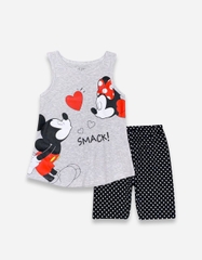 Đồ bộ lửng bé gái sát nách Mickey Minnie