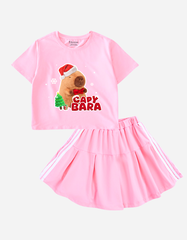 Set váy bé gái Capybara