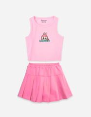 Set váy bé gái Labubu Capybara Kuromi Bomines
