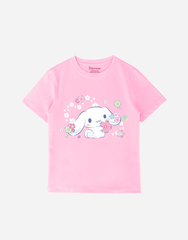 Áo thun bé gái Kuromi Cinnamoroll Bomines