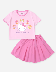 Set váy bé gái Hello Kitty Bomines