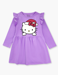 Váy bé gái mùa thu tay dài Hello Kitty