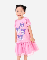 Váy bé gái tay phồng Kuromi