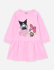 Váy bé gái tay dài Kuromi & My Melody