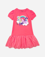 Váy bé gái tay phồng phối lưới My Little Pony