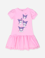 Váy bé gái tay phồng Kuromi