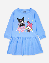 Váy bé gái tay dài Kuromi & My Melody