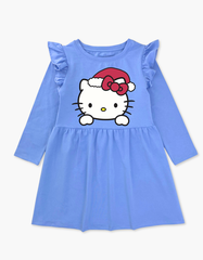 Váy bé gái mùa thu tay dài Hello Kitty