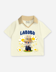 Áo croptop có cổ bé gái Labubu