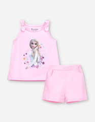 Đồ bộ ngắn bé gái nơ vai Elsa