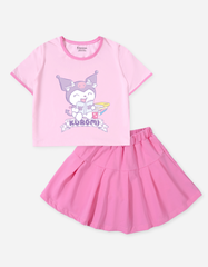 Set váy bé gái Kuromi Bomines