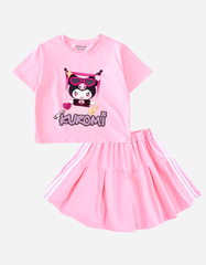 Set váy bé gái Kuromi Bomines