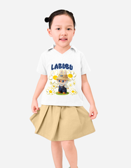 Áo bé gái croptop Labubu