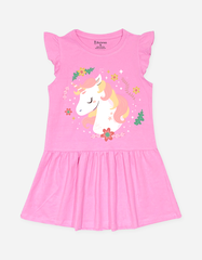 Váy bé gái tay cánh tiên Kỳ Lân Unicorn