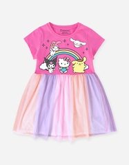 Váy bé gái phối lưới Sanrio