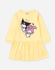 Váy bé gái tay dài Kuromi & My Melody