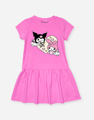 Váy bé gái tay ngắn Kuromi My Melody