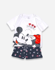 Đồ bộ ngắn bé gái Mickey Minnie
