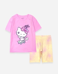 Đồ bộ lửng bé gái Hello Kitty quần loang