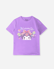 Áo thun bé gái Kuromi Cinnamoroll Bomines