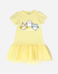 Váy bé gái phối lưới Chiikawa Bomines