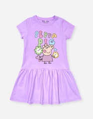 Váy bé gái tay ngắn Peppa Pig