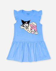Váy bé gái tay ngắn Kuromi My Melody