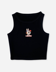 Áo bé gái croptop sát nách Labubu Capybara Kuromi