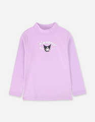 Áo tay dài bé gái Kuromi Hello Kitty Bomines