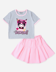 Set váy bé gái Kuromi Bomines