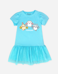 Váy bé gái phối lưới Chiikawa Bomines