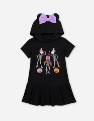 Váy bé gái có nón Kuromi Hello Kitty Halloween
