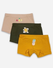 Quần chip đùi bé gái nhiều họa tiết set 3